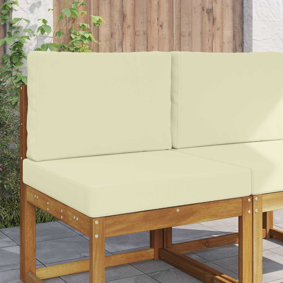Buiten bankkussen 2 pcs Crème Polyester