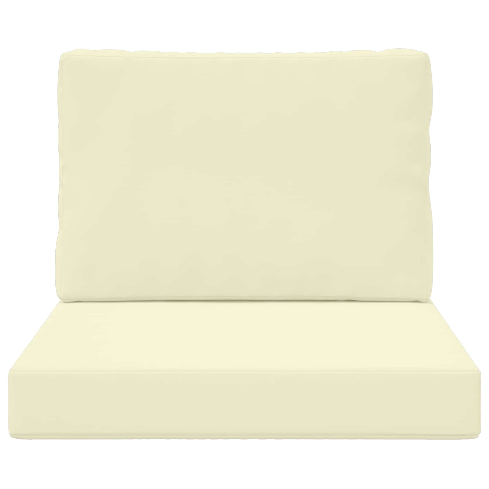 Buiten bankkussen 2 pcs Crème Polyester