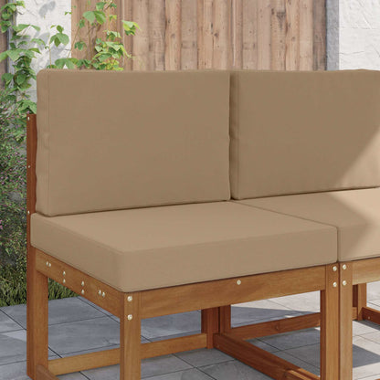Buiten bankkussen 2 pcs Taupe Polyester
