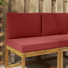 Buiten bankkussen 2 pcs Wijnrood Polyester