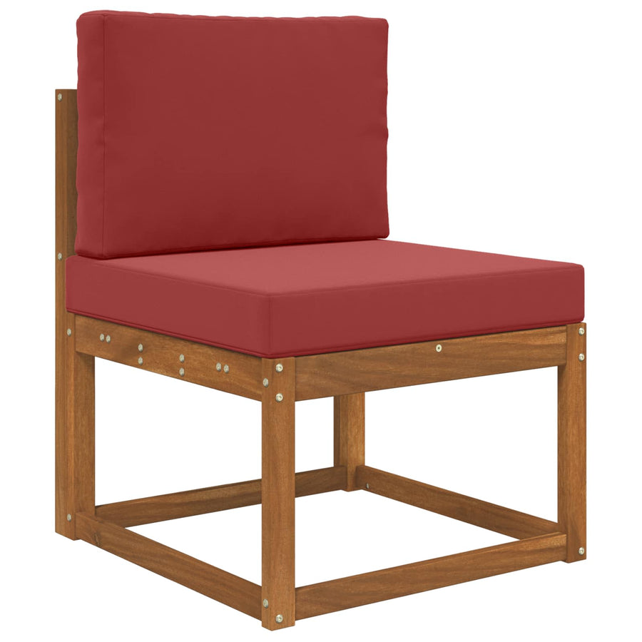 Buiten bankkussen 2 pcs Wijnrood Polyester