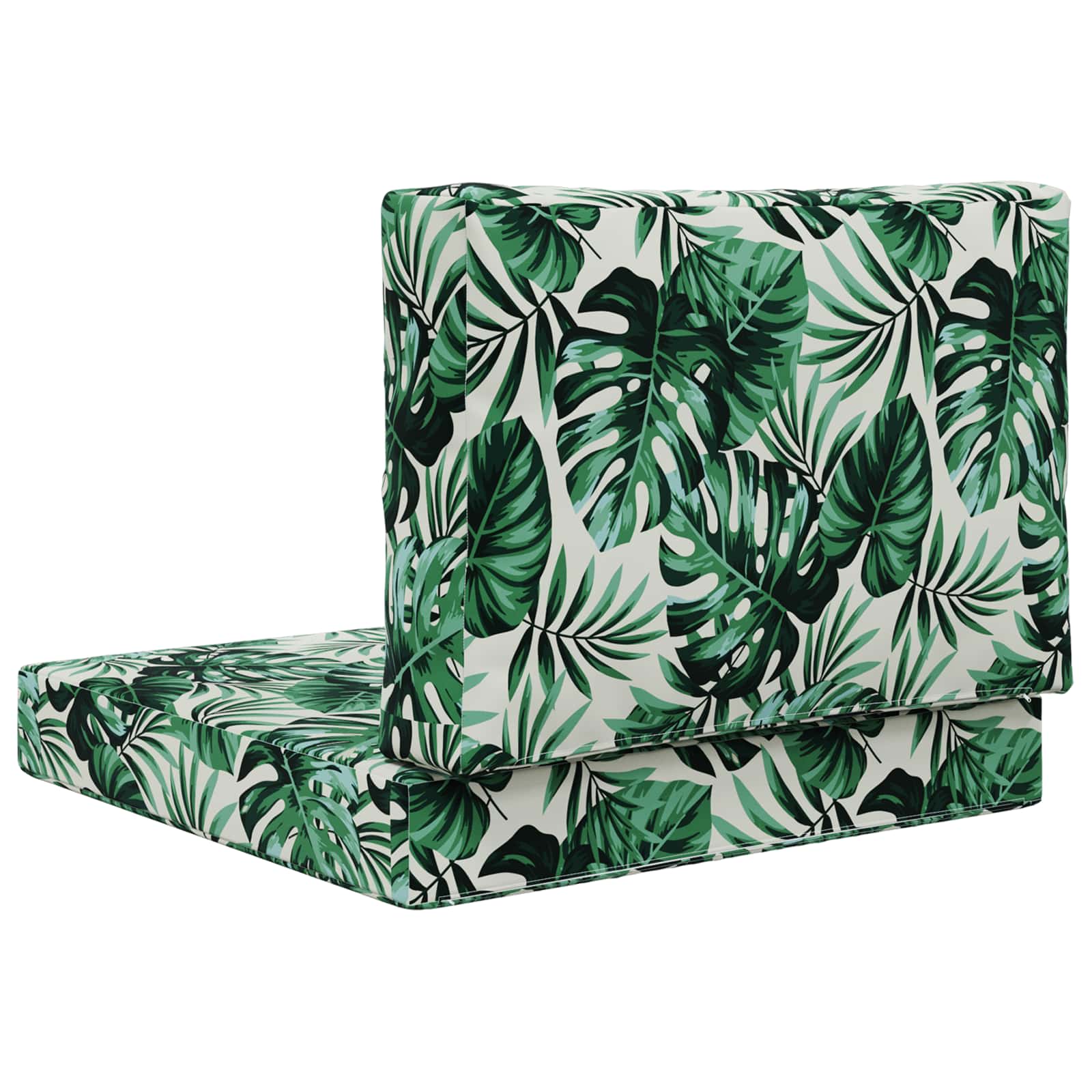 Buiten bankkussen 2 pcs Bladpatroon Polyester