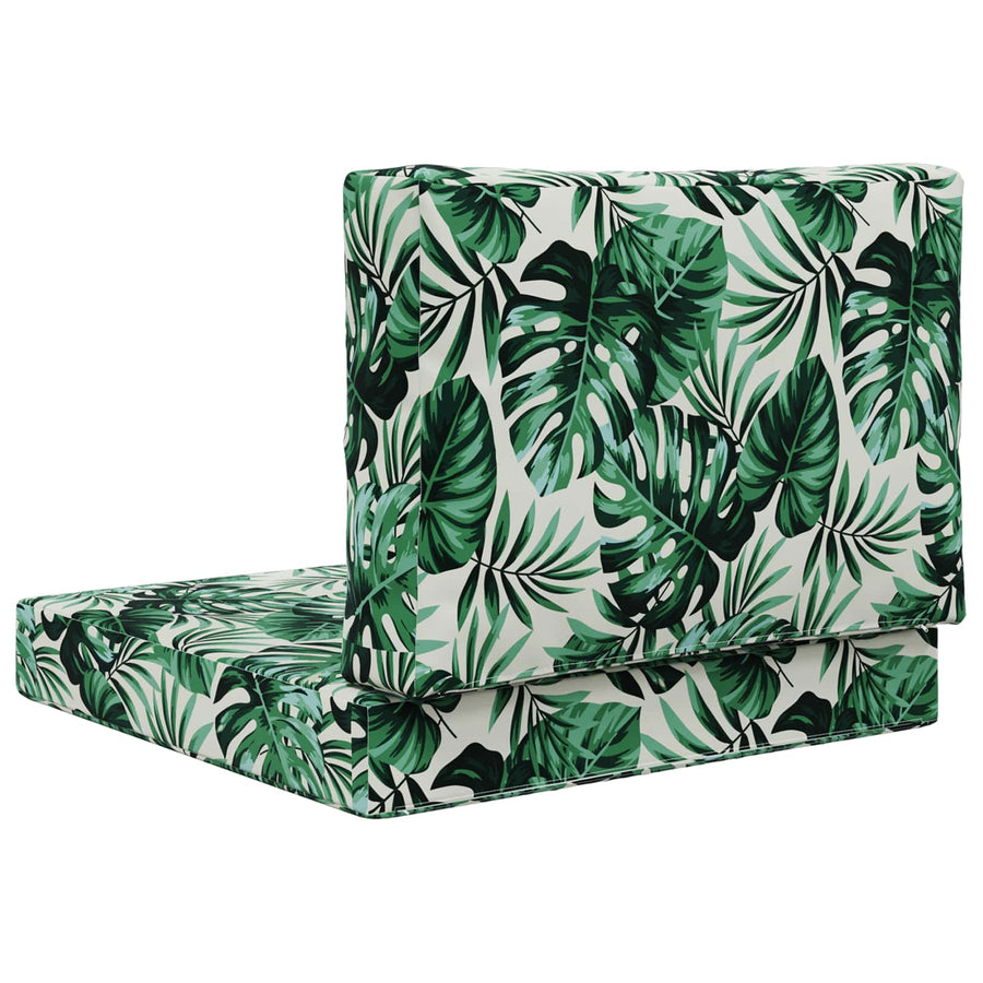 Buiten bankkussen 2 pcs Bladpatroon Polyester