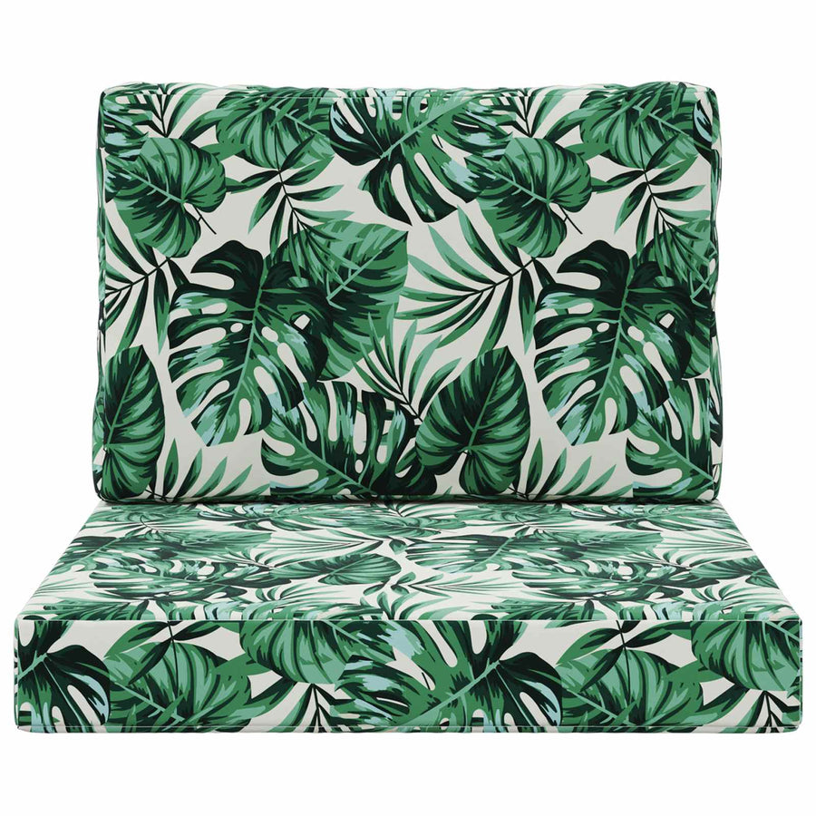 Buiten bankkussen 2 pcs Bladpatroon Polyester