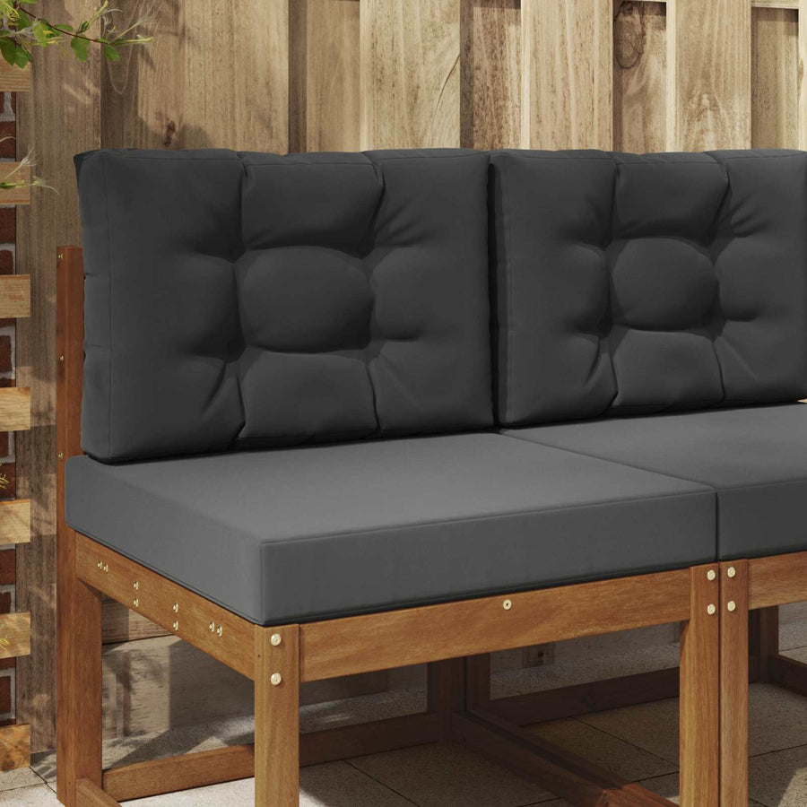 Buiten bankkussen 2 pcs Antraciet Polyester