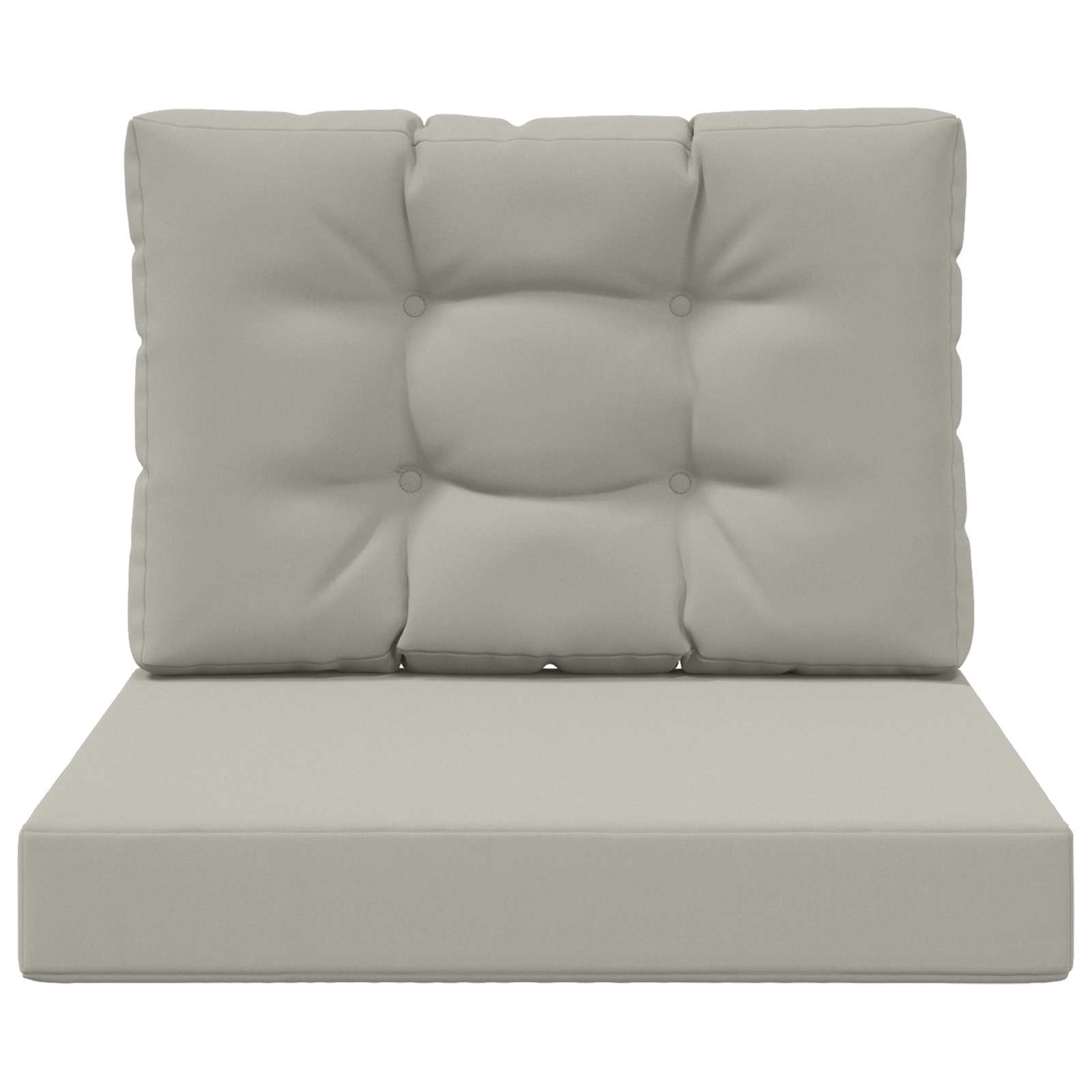 Buiten bankkussen 2 pcs Grijs Polyester