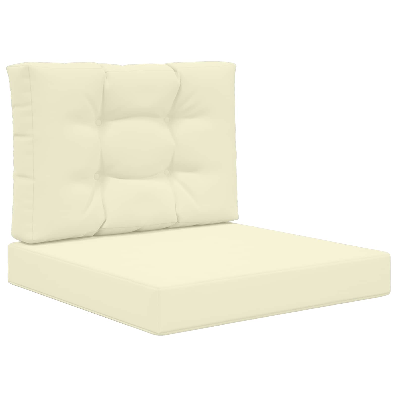 Buiten bankkussen 2 pcs Crème Polyester