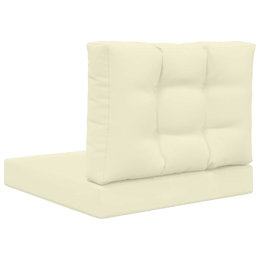 Buiten bankkussen 2 pcs Crème Polyester