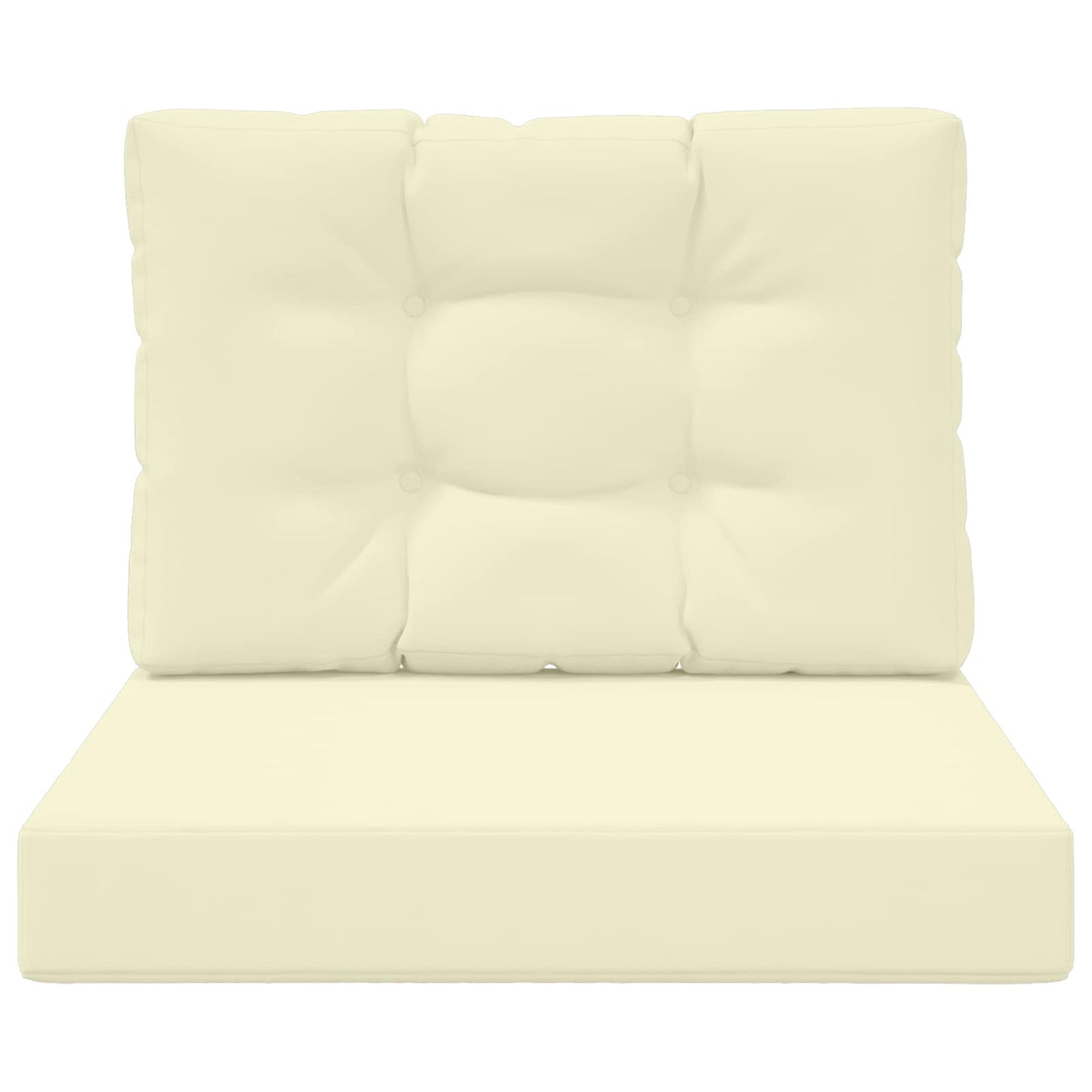 Buiten bankkussen 2 pcs Crème Polyester