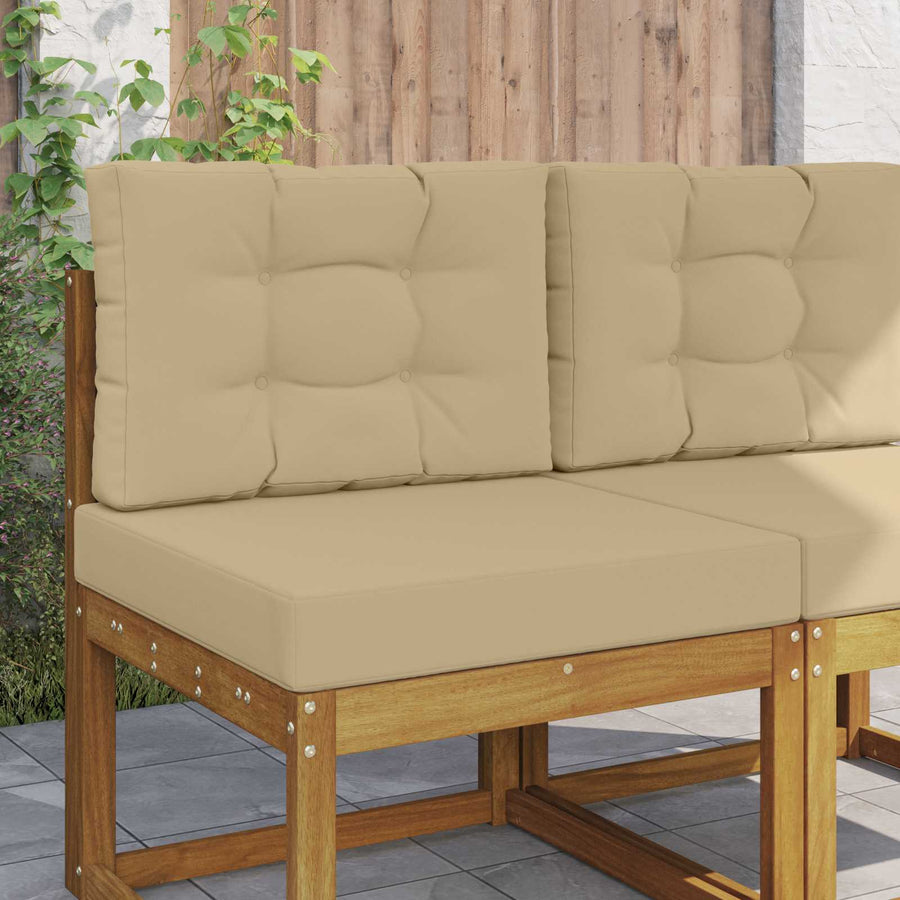 Buiten bankkussen 2 pcs Beige Polyester
