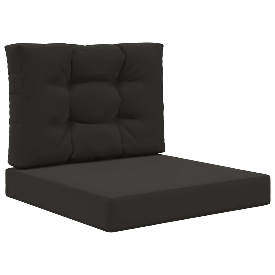 Buiten bankkussen 2 pcs Zwart Polyester