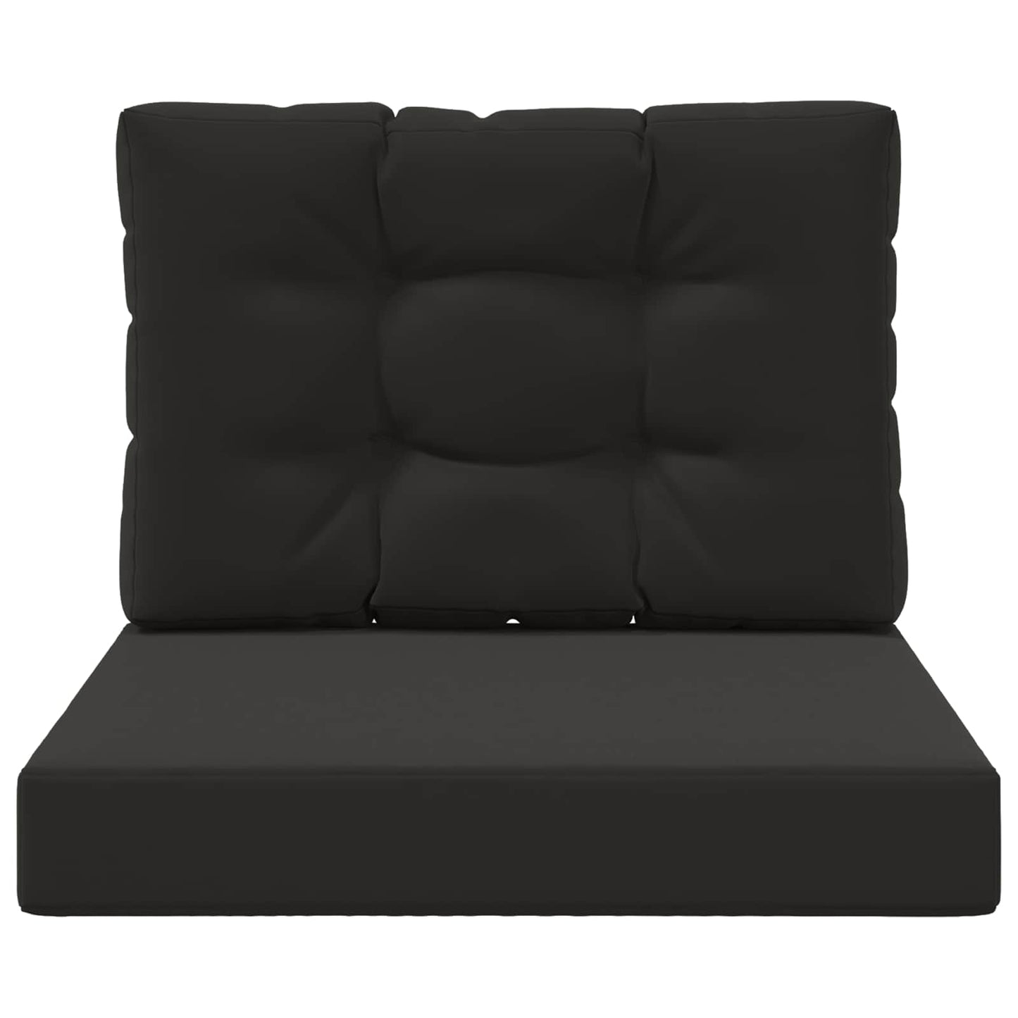 Buiten bankkussen 2 pcs Zwart Polyester