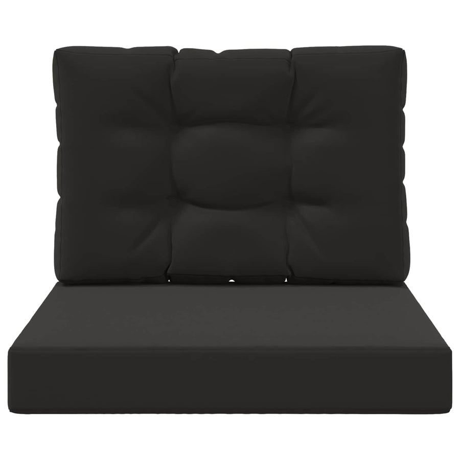Buiten bankkussen 2 pcs Zwart Polyester