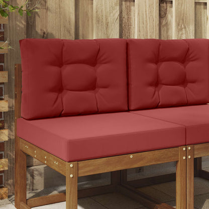Buiten bankkussen 2 pcs Wijnrood Polyester