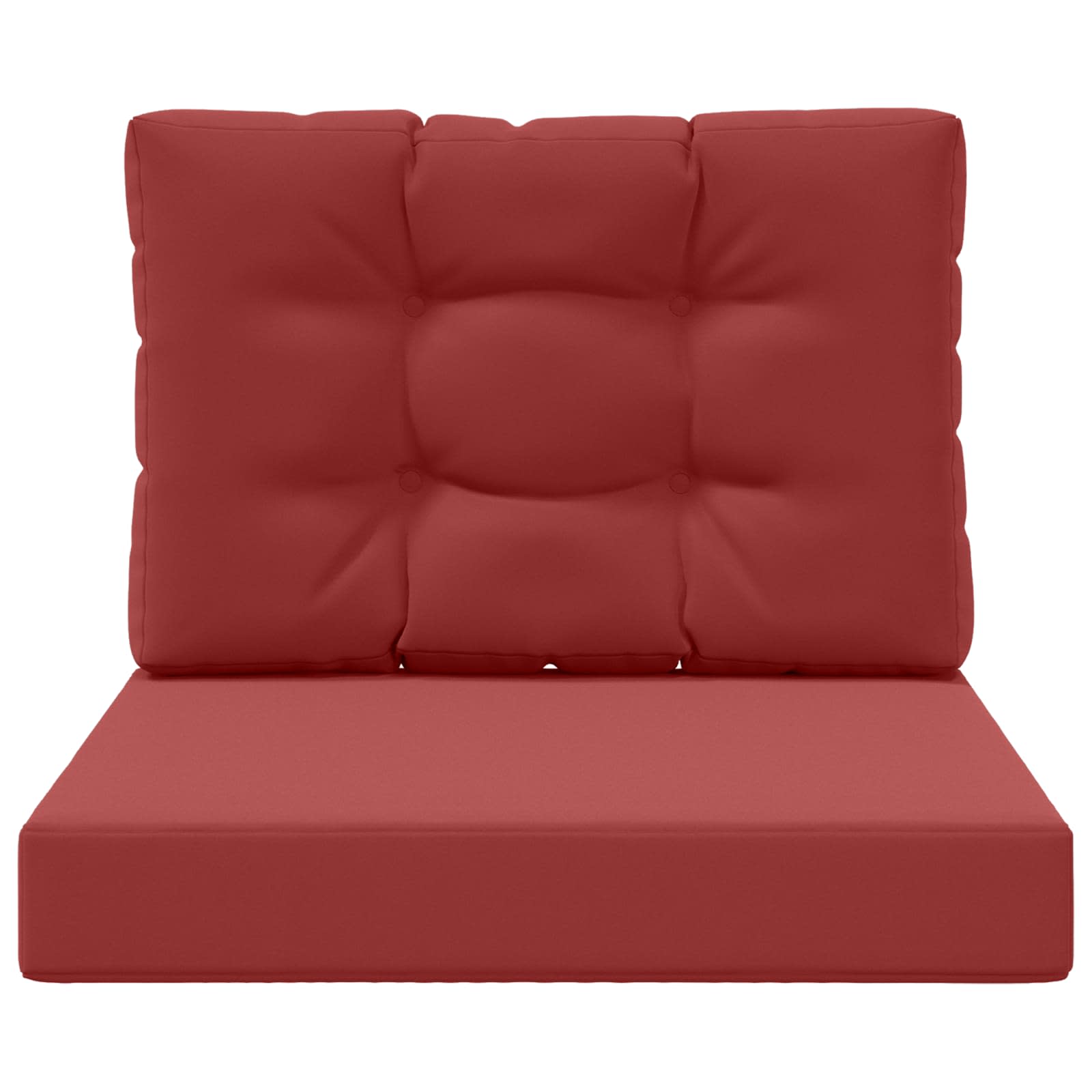 Buiten bankkussen 2 pcs Wijnrood Polyester