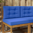 Bankkussenset 2 stuks turquoise polyester 60x60 cm
