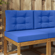 Bankkussenset 2 stuks turquoise polyester 60x60 cm