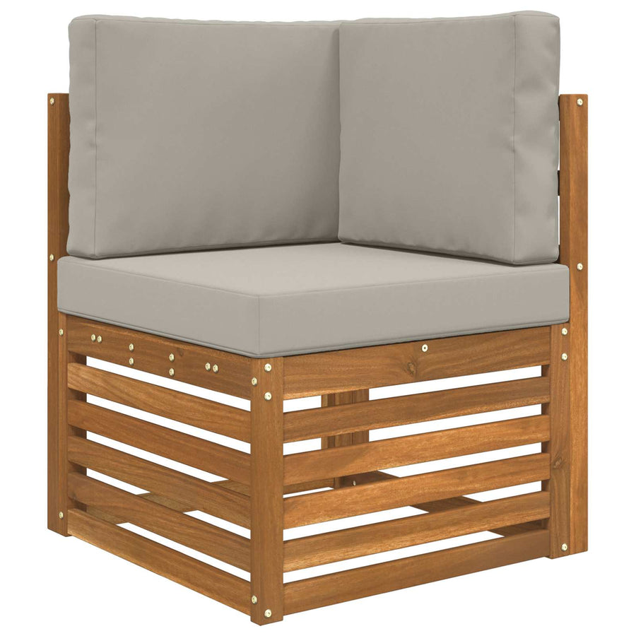 Buiten bankkussen 3 pcs Grijs Polyester