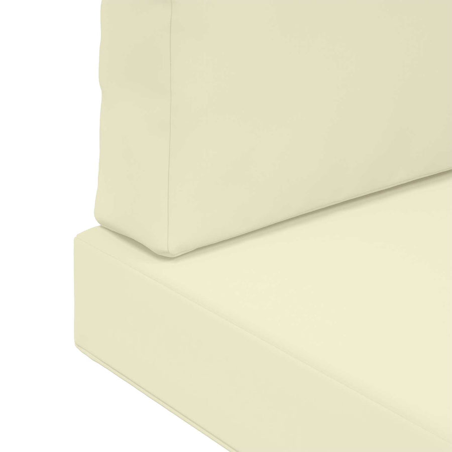 Buiten bankkussen 3 pcs Crème Polyester