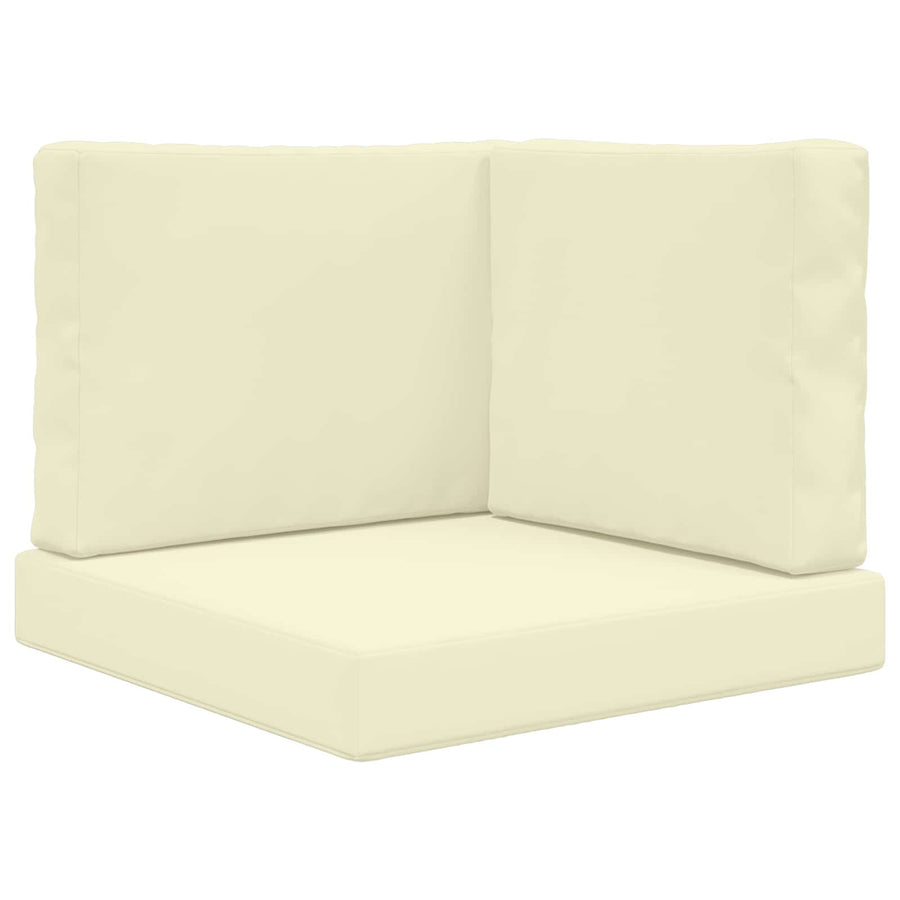 Buiten bankkussen 3 pcs Crème Polyester