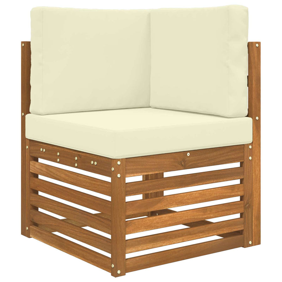 Buiten bankkussen 3 pcs Crème Polyester