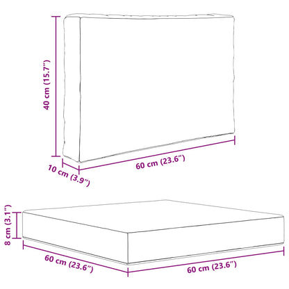 Buiten bankkussen 3 pcs Crème Polyester