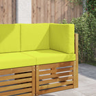 Buiten bankkussen set 3-delig groen polyester