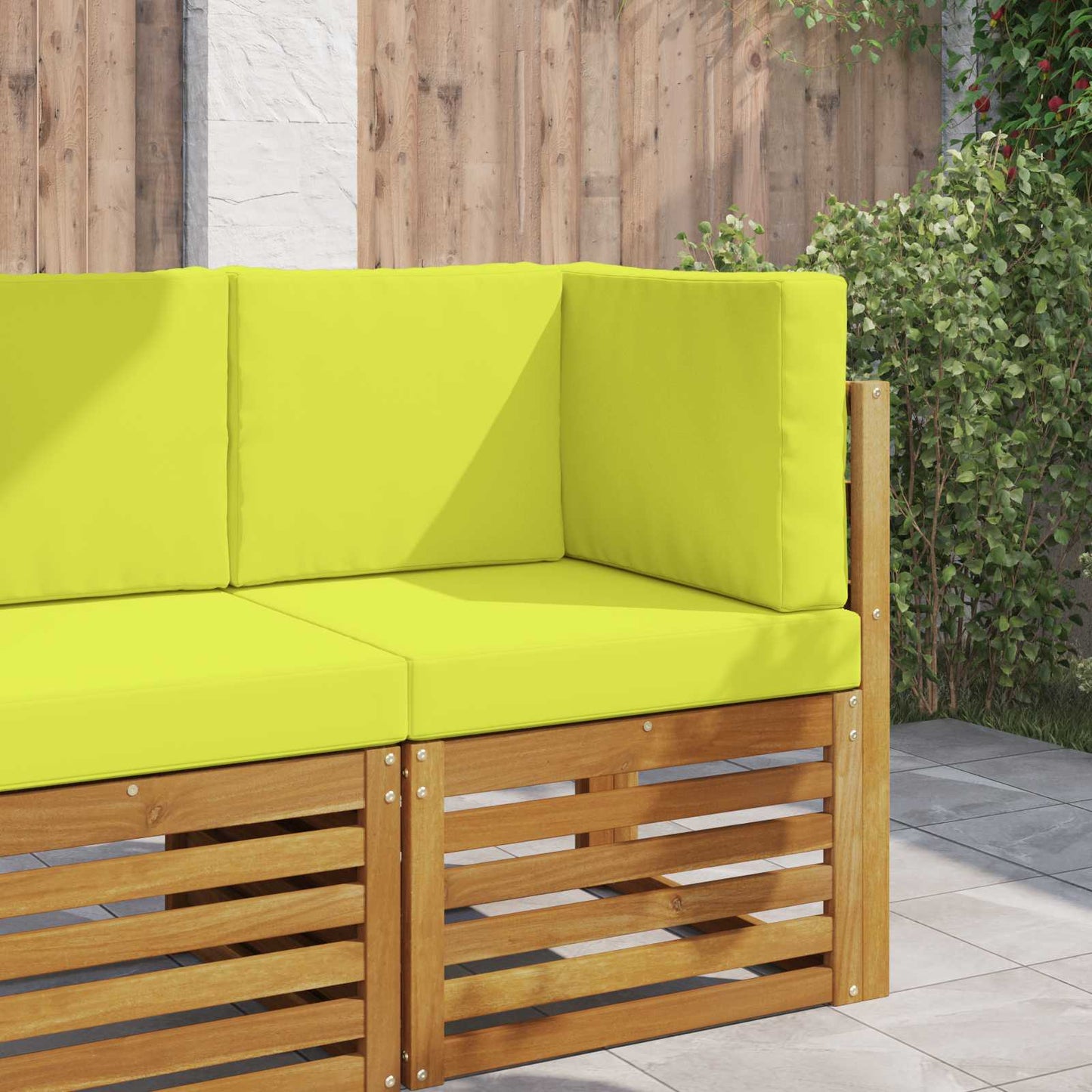 Buiten bankkussen 3 pcs Groen Polyester