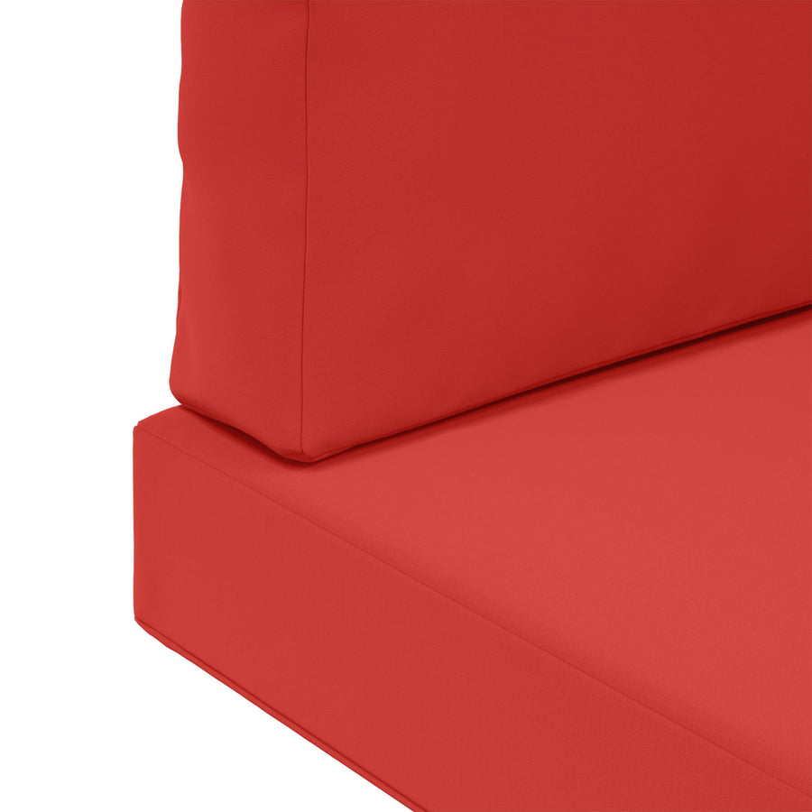 Buiten bankkussen 3 pcs Rood Polyester