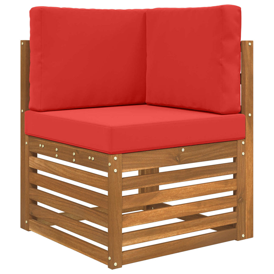 Buiten bankkussen 3 pcs Rood Polyester