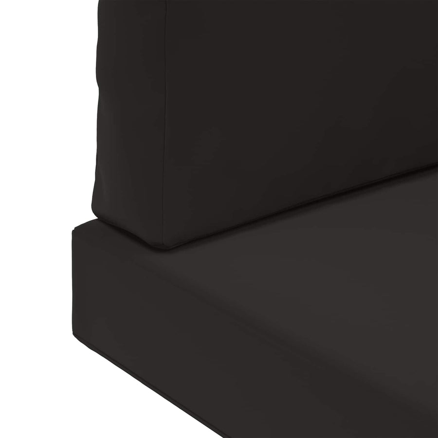 Buiten bankkussen 3 pcs Zwart Polyester