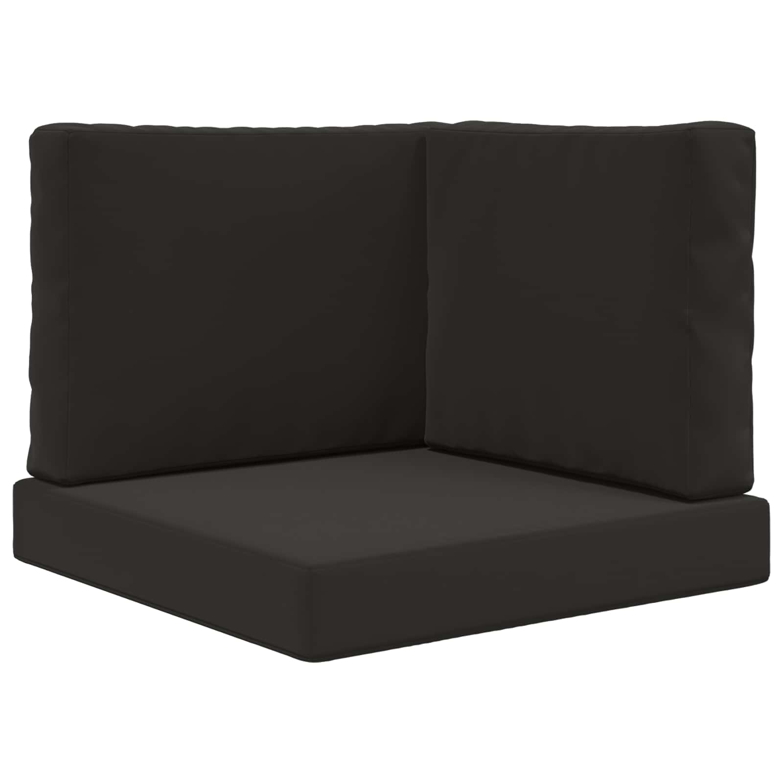 Buiten bankkussen 3 pcs Zwart Polyester