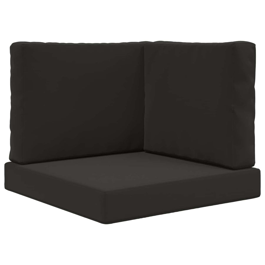 Buiten bankkussen 3 pcs Zwart Polyester