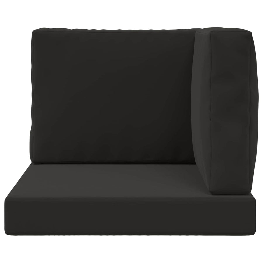 Buiten bankkussen 3 pcs Zwart Polyester