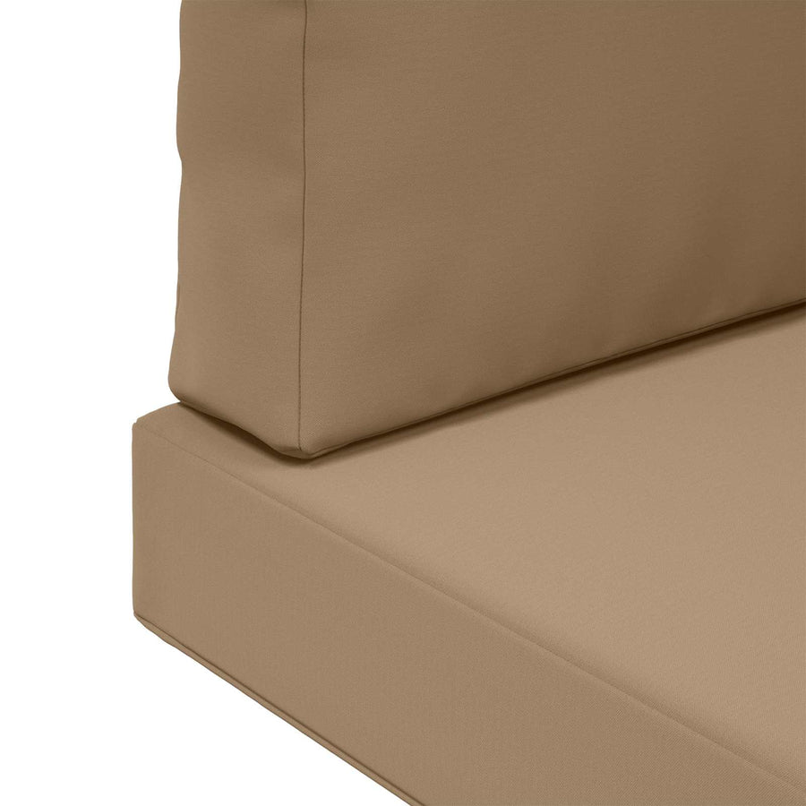 Buiten bankkussen 3 pcs Taupe Polyester