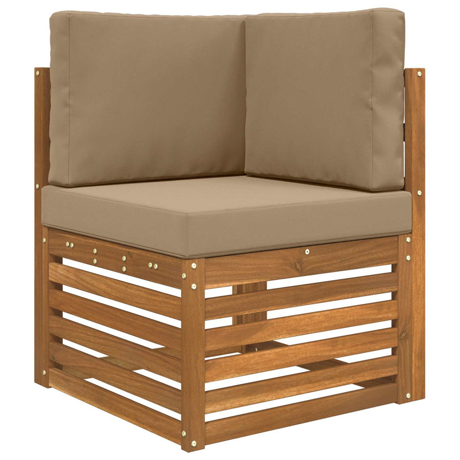 Buiten bankkussen 3 pcs Taupe Polyester