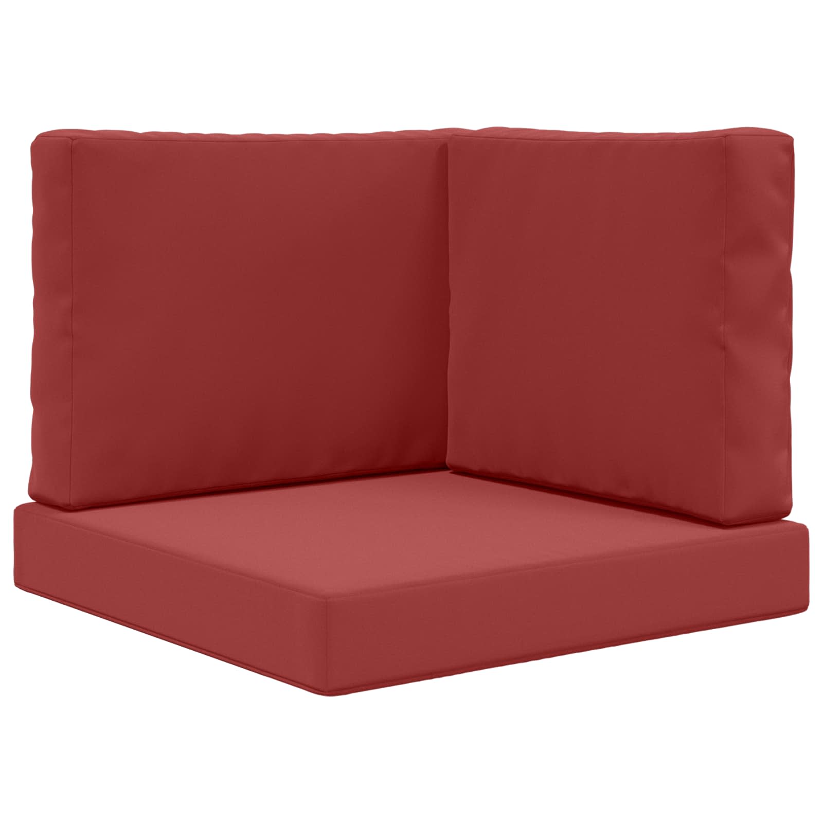 Buiten bankkussen 3 pcs Wijnrood Polyester
