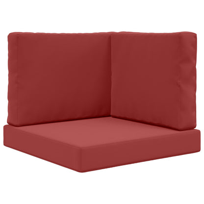 Buiten bankkussen 3 pcs Wijnrood Polyester