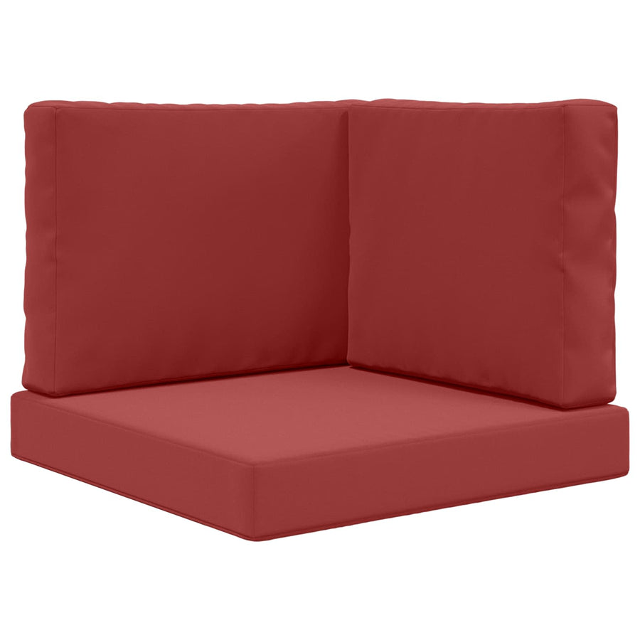 Buiten bankkussen 3 pcs Wijnrood Polyester