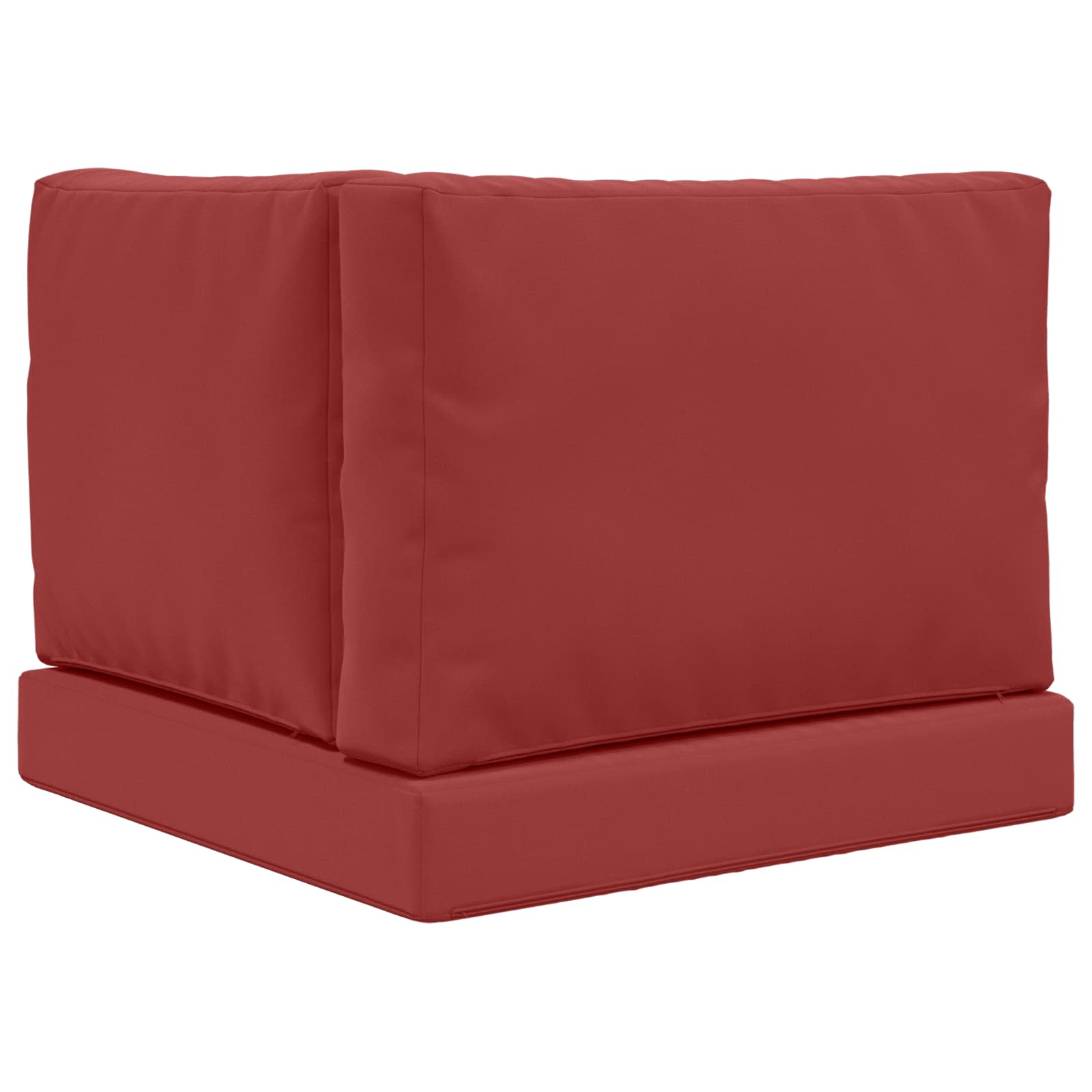 Buiten bankkussen 3 pcs Wijnrood Polyester