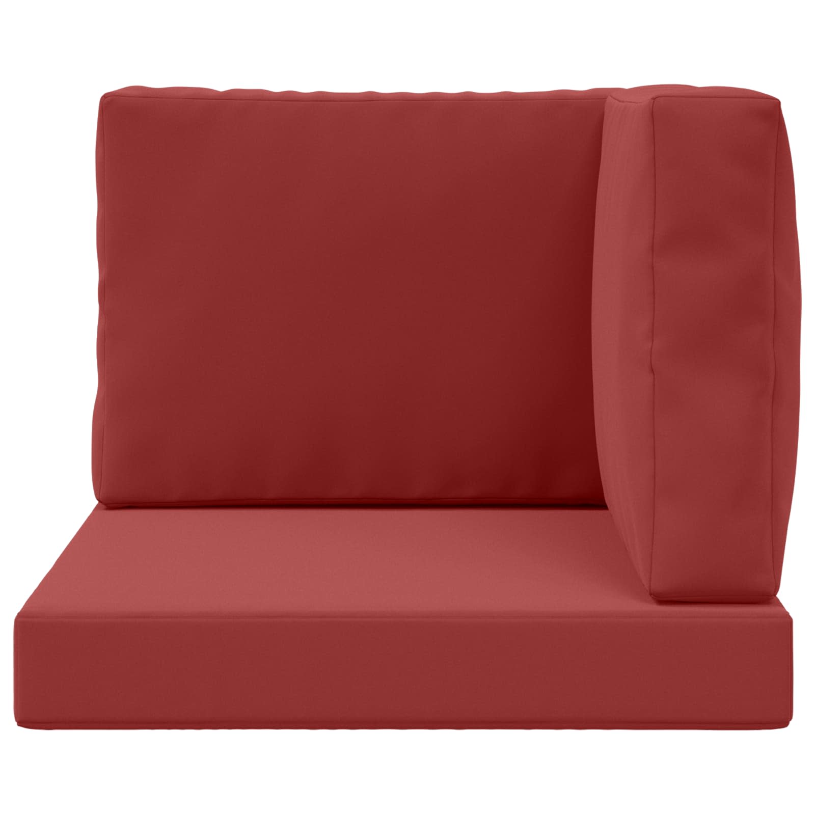 Buiten bankkussen 3 pcs Wijnrood Polyester