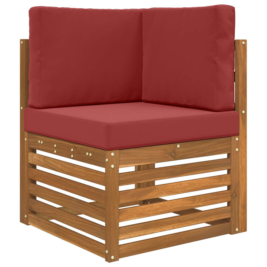 Buiten bankkussen 3 pcs Wijnrood Polyester