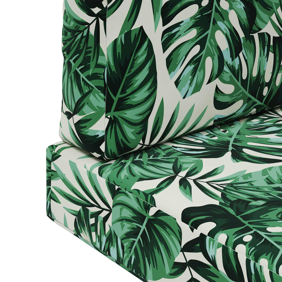 Buiten bankkussen 3 pcs Bladpatroon Polyester