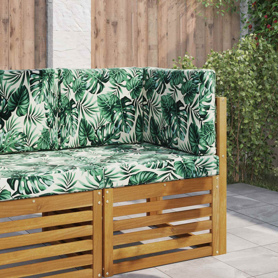 Buiten bankkussen 3 pcs Bladpatroon Polyester