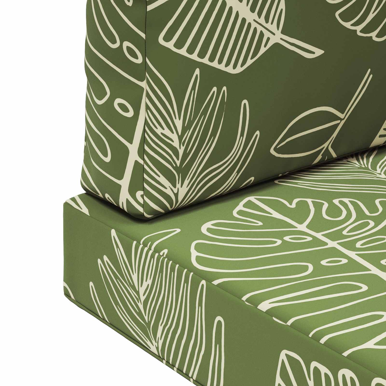 Buiten bankkussen 3 pcs Bladontwerp Polyester