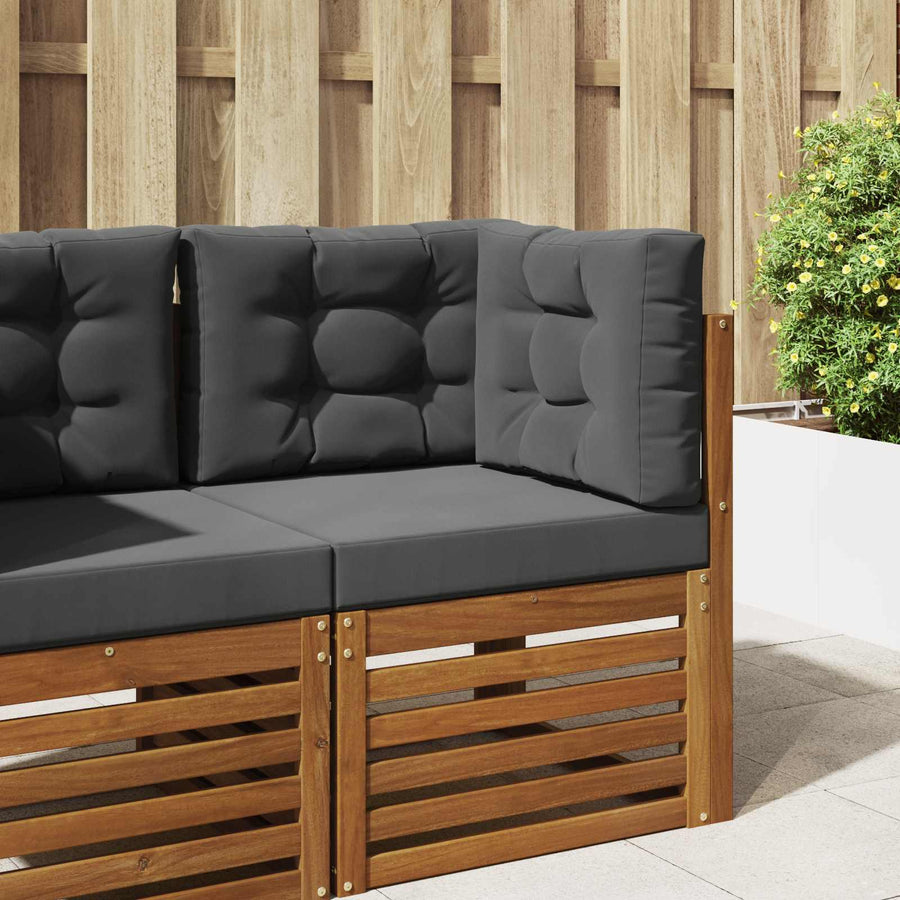 Buiten bankkussen 3 pcs Antraciet Polyester