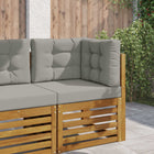 Bankkussenset 3-delig grijs polyester