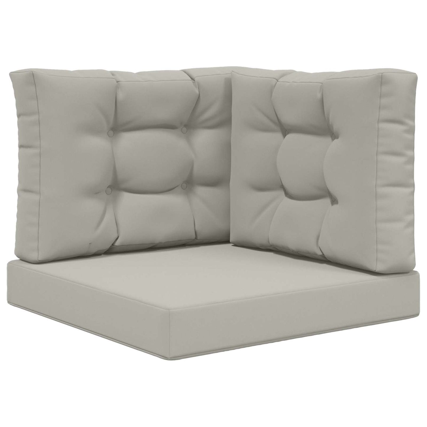 Buiten bankkussen 3 pcs Grijs Polyester
