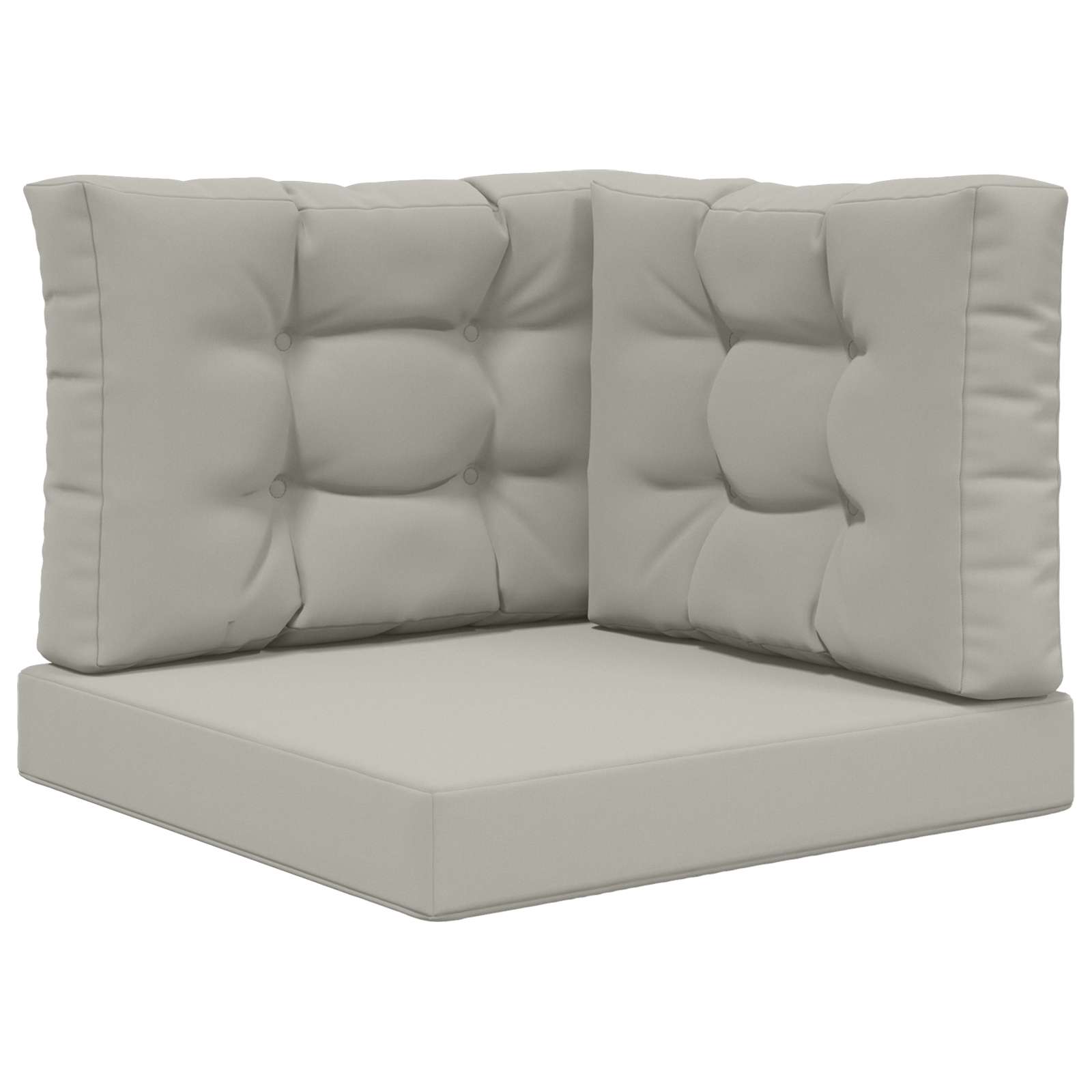 Buiten bankkussen 3 pcs Grijs Polyester