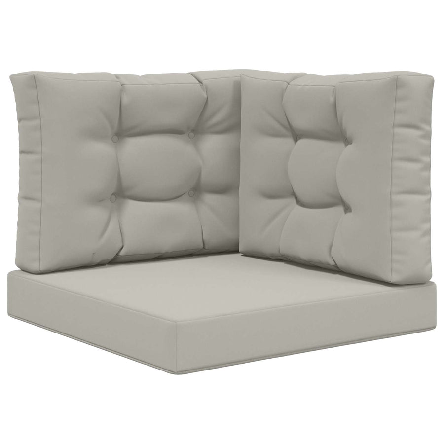 Buiten bankkussen 3 pcs Grijs Polyester